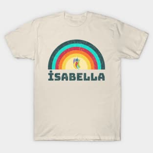 İsabella- Rainbow faded retro style T-Shirt